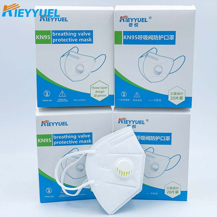 KN95 andningsventil skyddande mask